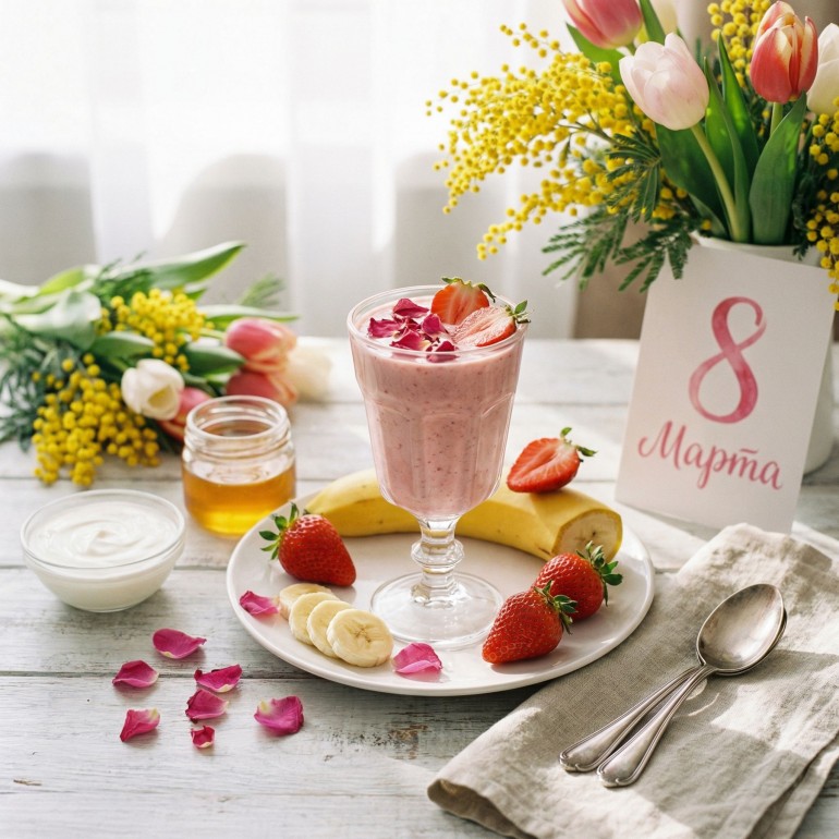Праздничный смузи «Вдохновение 8 Марта»