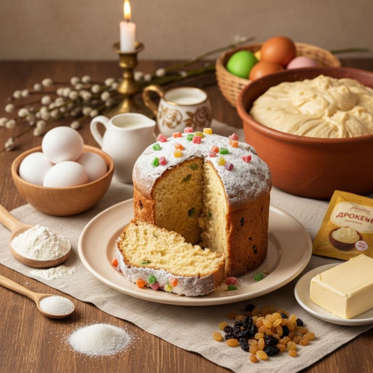 Пасхальный кулич из блендера